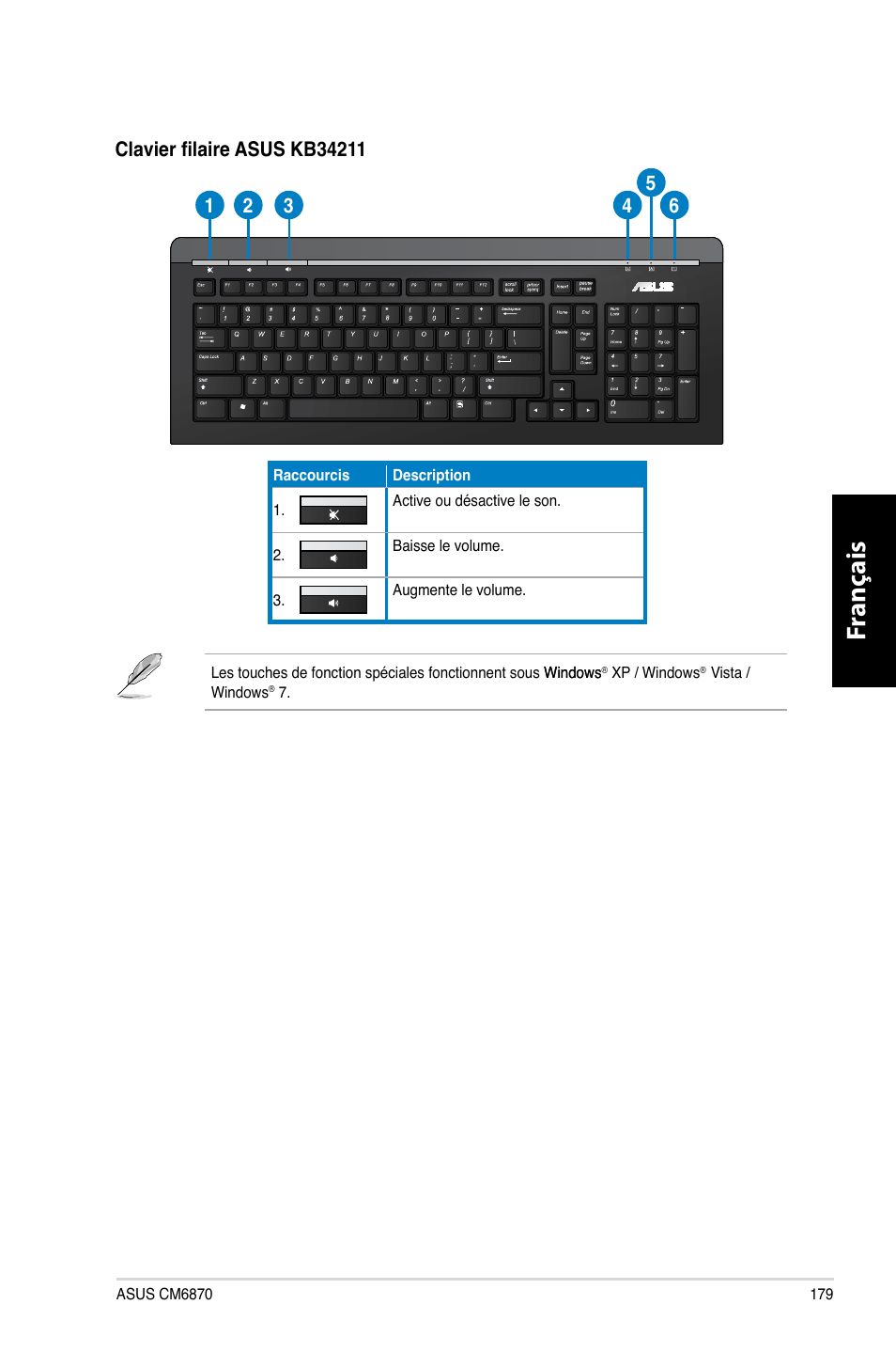 Fr anç ais fr anç ais | Asus CM6870 User Manual | Page 181 / 494