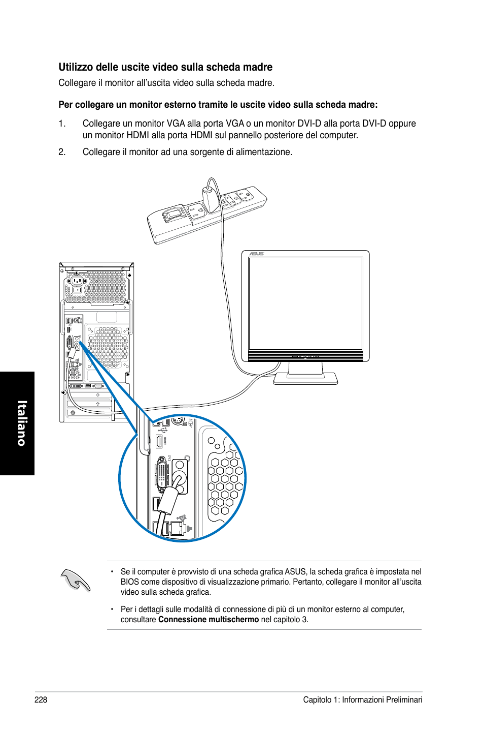 Italiano | Asus CM6870 User Manual | Page 230 / 494