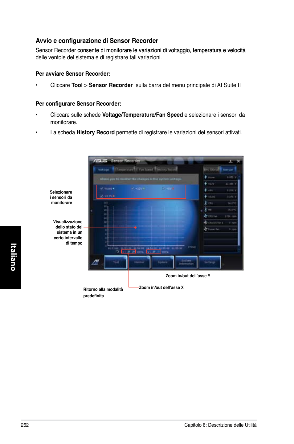 Italiano | Asus CM6870 User Manual | Page 264 / 494