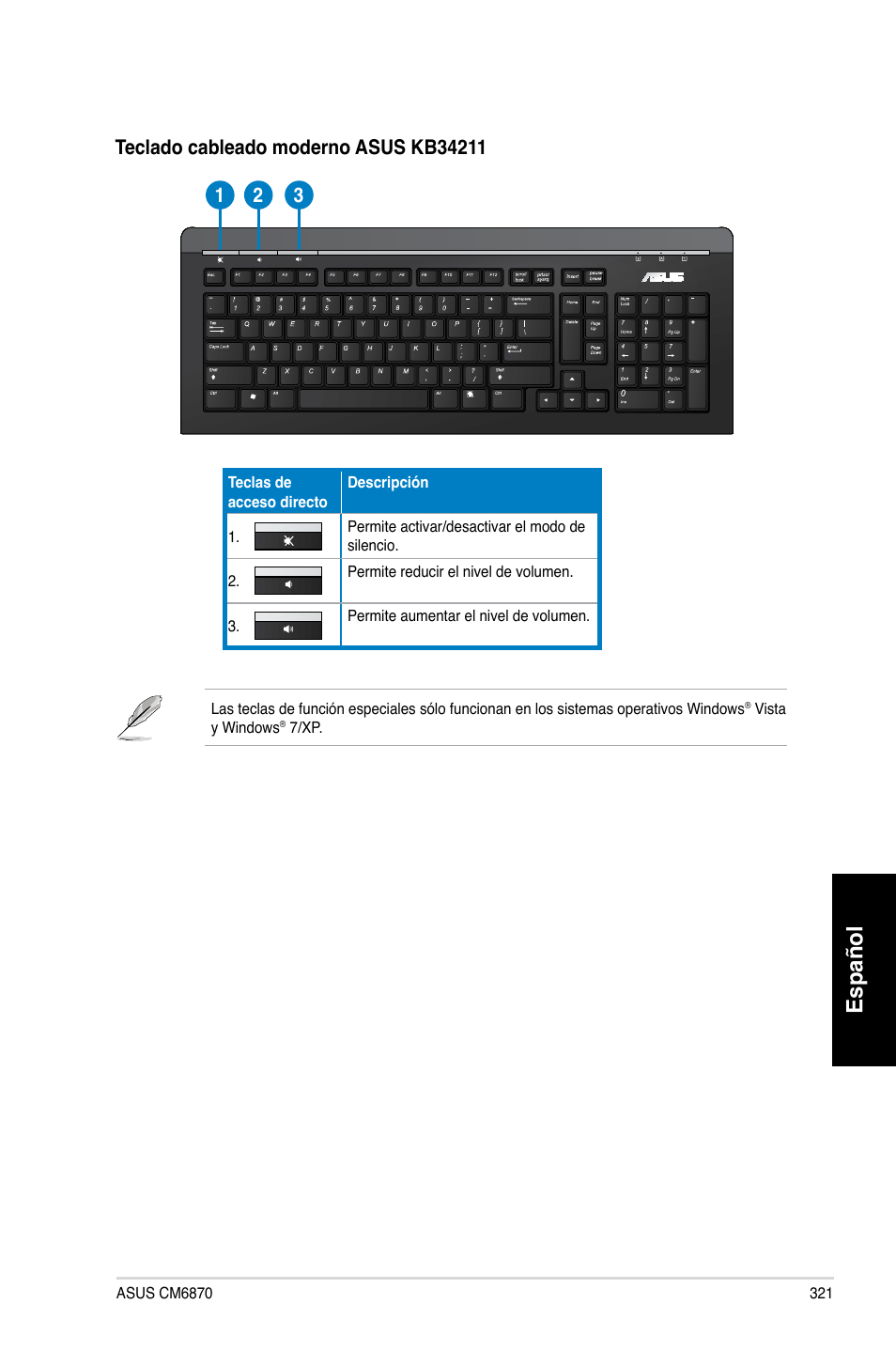 Español | Asus CM6870 User Manual | Page 323 / 494