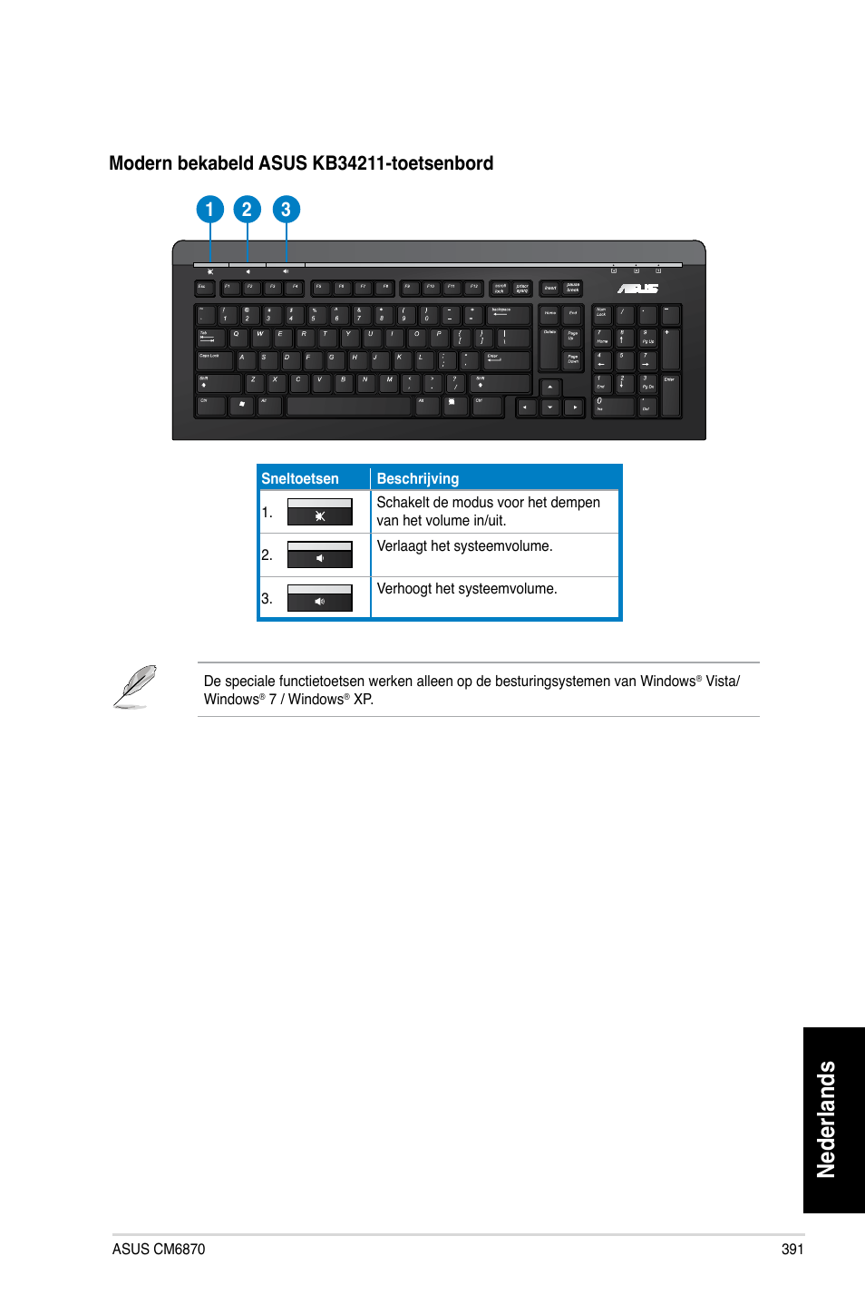 Nederlands | Asus CM6870 User Manual | Page 393 / 494
