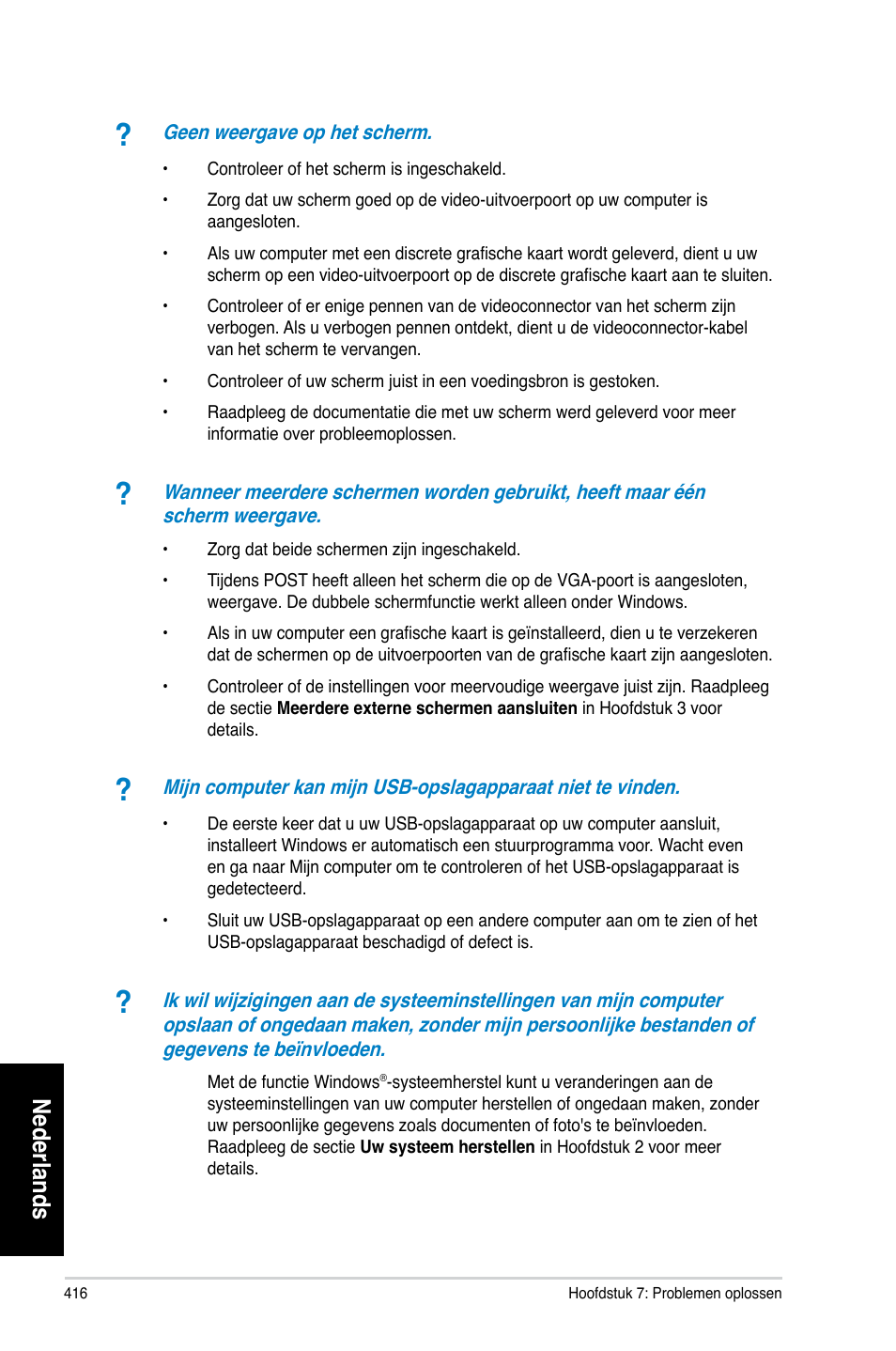 Nederlands | Asus CM6870 User Manual | Page 418 / 494