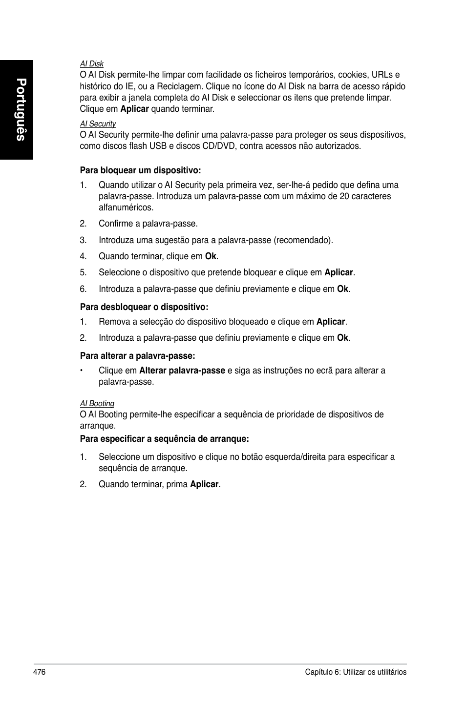 Português | Asus CM6870 User Manual | Page 478 / 494
