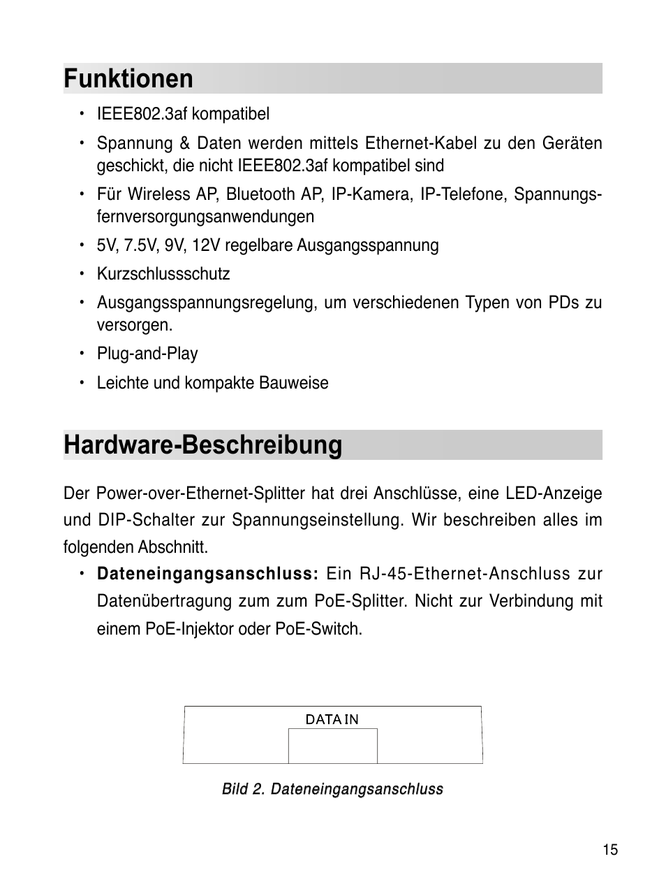 Funktionen, Hardware-beschreibung | Asus ES-101 User Manual | Page 16 / 61