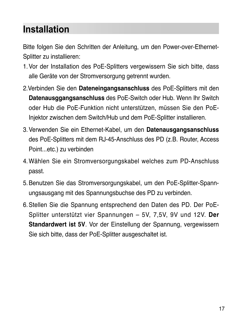 Installation | Asus ES-101 User Manual | Page 18 / 61