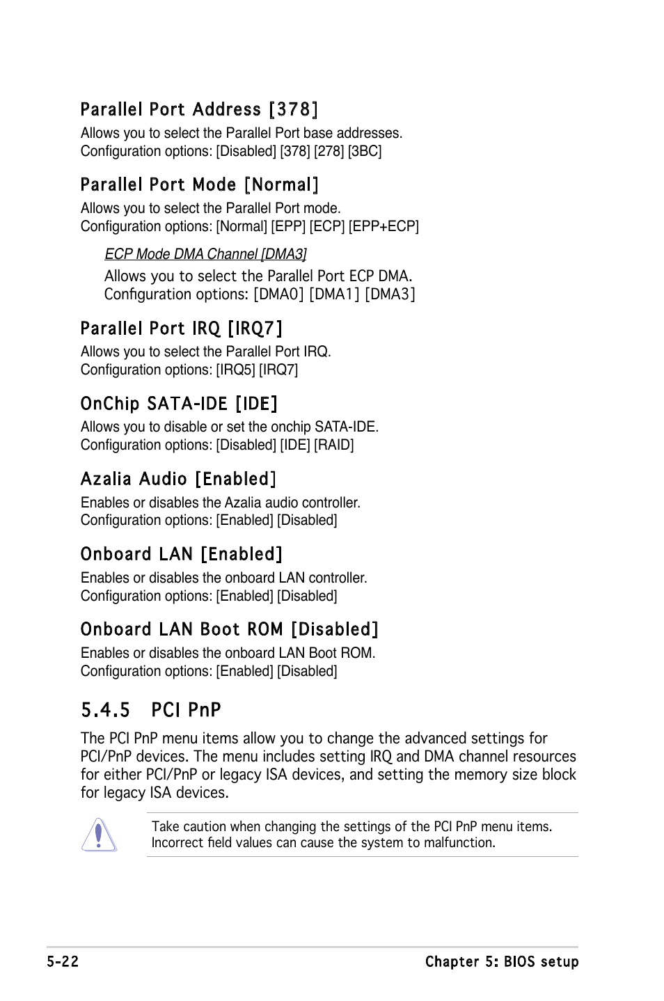 5 pci pnp | Asus V3-M2V890 User Manual | Page 80 / 90