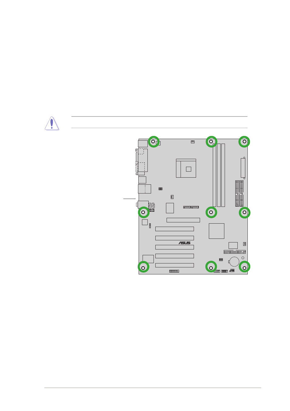 2 placement direction, 3 screw holes | Asus K8N-E User Manual | Page 17 / 74