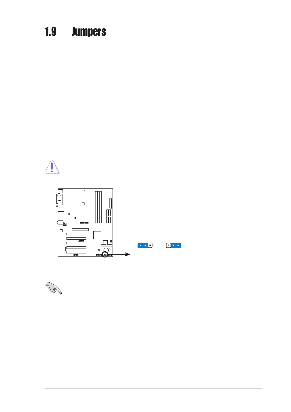 9 jumpers, Asus k8n-e 1-15 | Asus K8N-E User Manual | Page 25 / 74