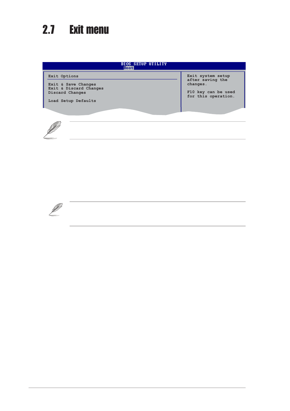 7 exit menu | Asus K8N-E User Manual | Page 66 / 74