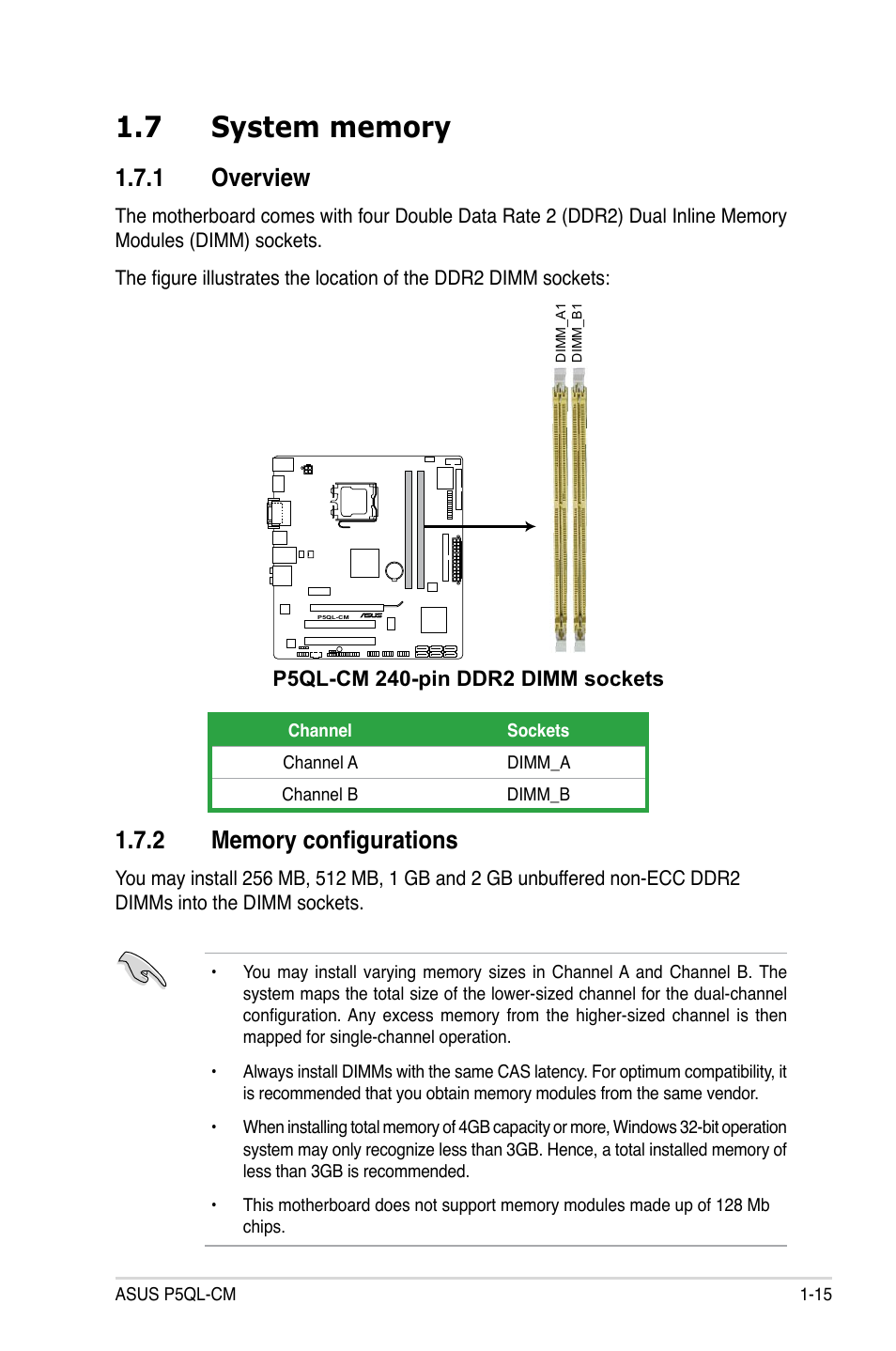 1 overview | Asus P5QL-CM User Manual | Page 27 / 114