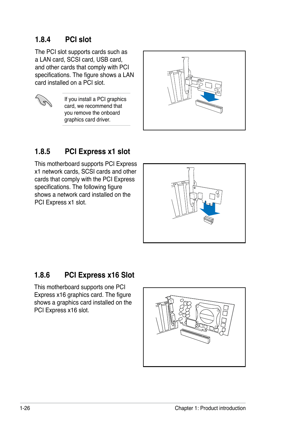 4 pci slot, 6 pci express x16 slot, 5 pci express x1 slot | Asus P5QL-CM User Manual | Page 38 / 114