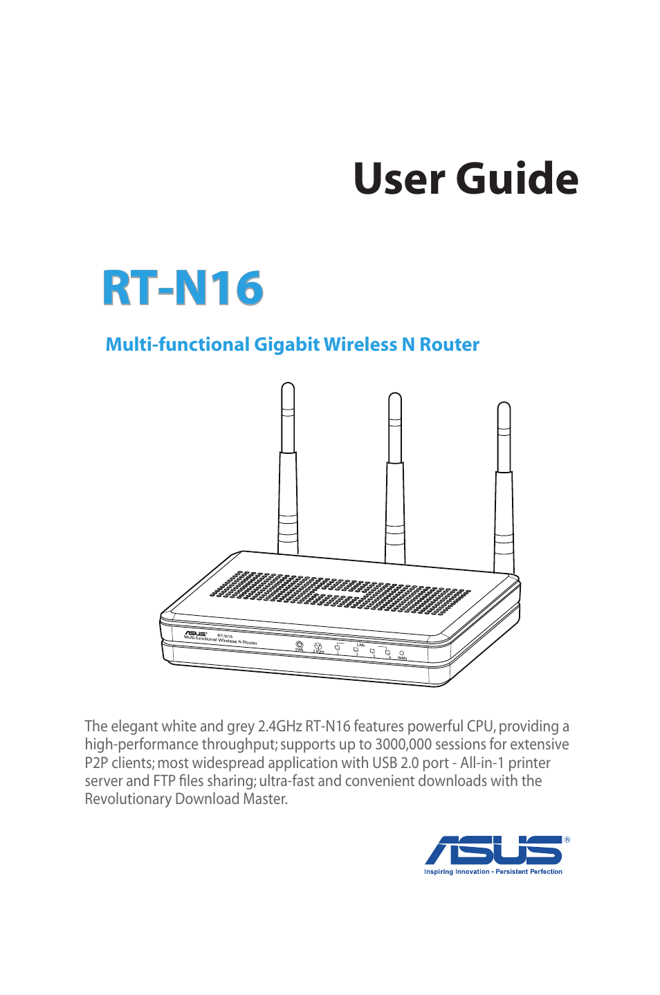 Asus RT-N16 User Manual | 69 pages