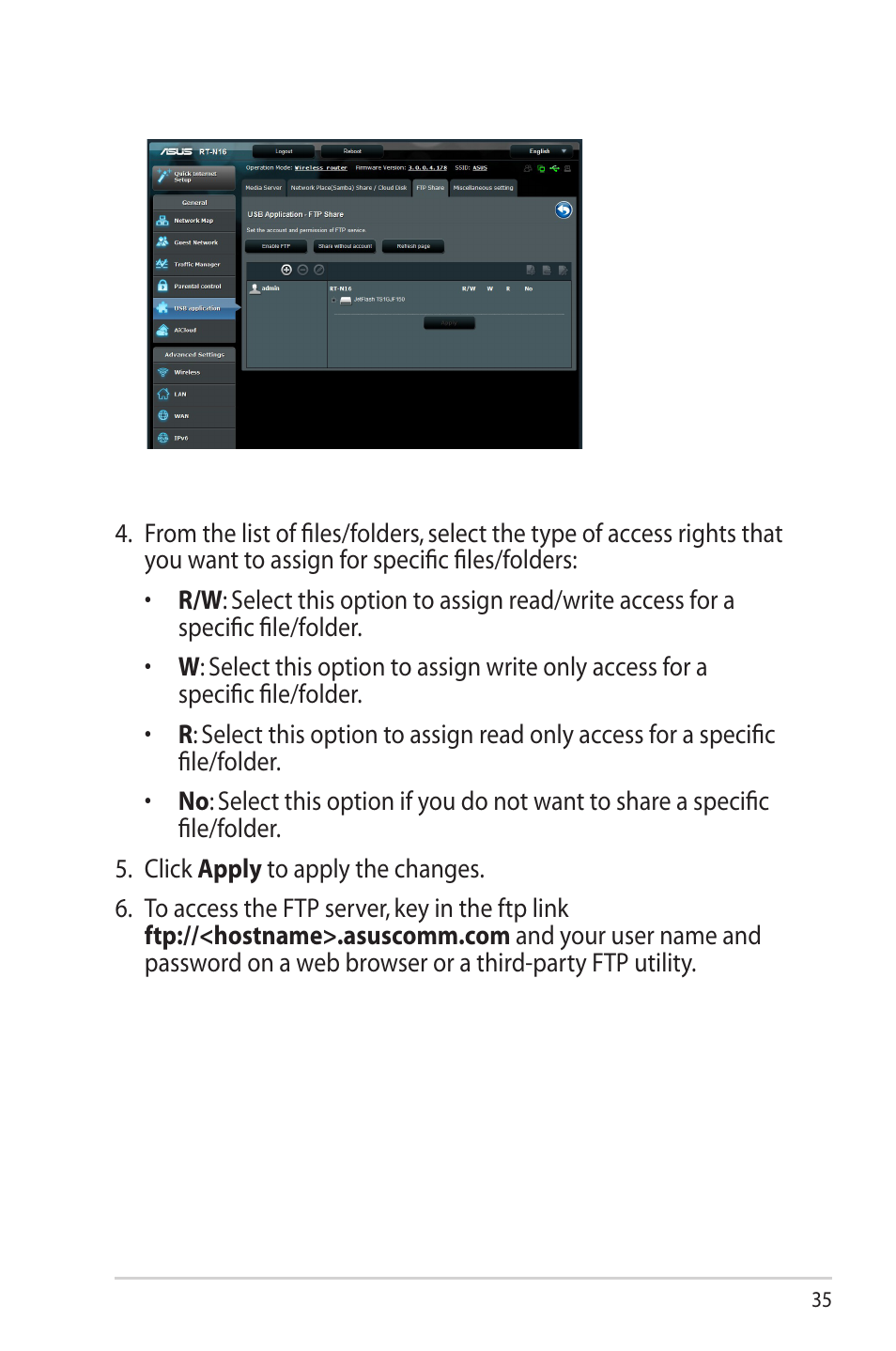 Asus RT-N16 User Manual | Page 35 / 69