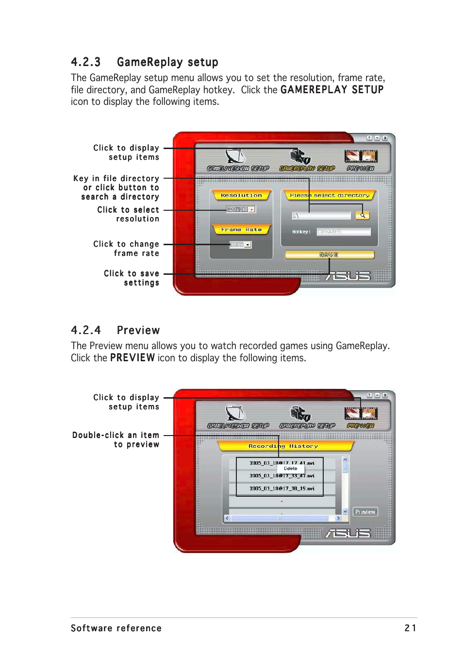 4 . 2 . 4 preview preview preview preview preview | Asus V9999 Series User Manual | Page 27 / 60