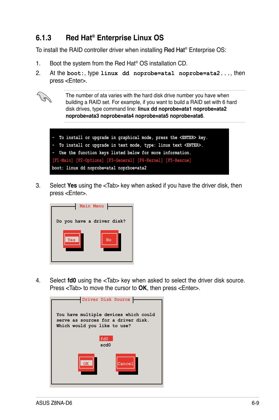 3 red hat, Enterprise linux os | Asus Z8NA-D6 User Manual | Page 145 / 168