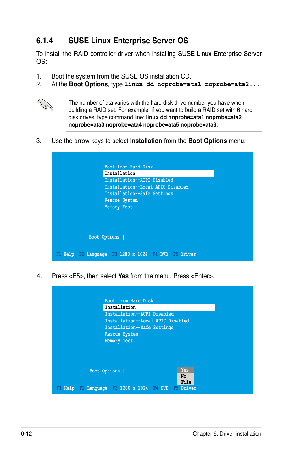 4 suse linux enterprise server os | Asus Z8NA-D6 User Manual | Page 148 / 168