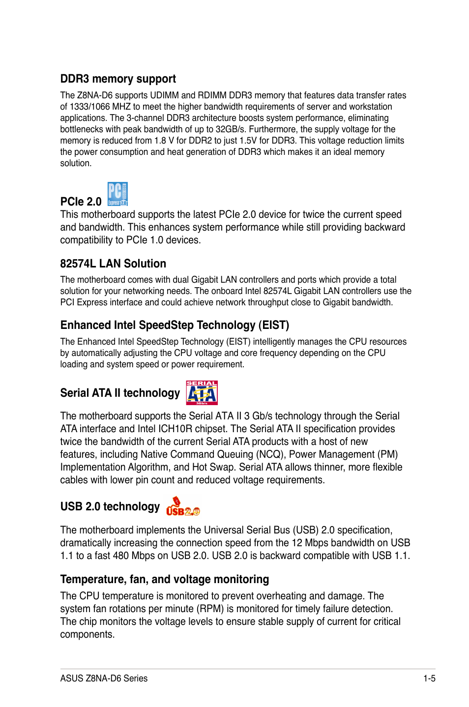 Asus Z8NA-D6 User Manual | Page 19 / 168