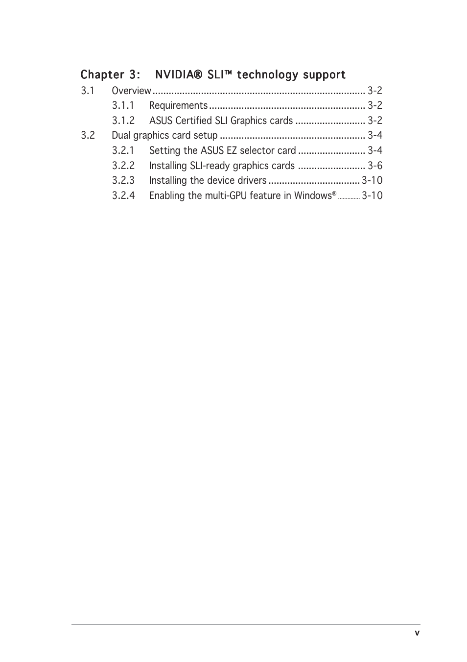 Asus A8N-SLI User Manual | Page 5 / 88