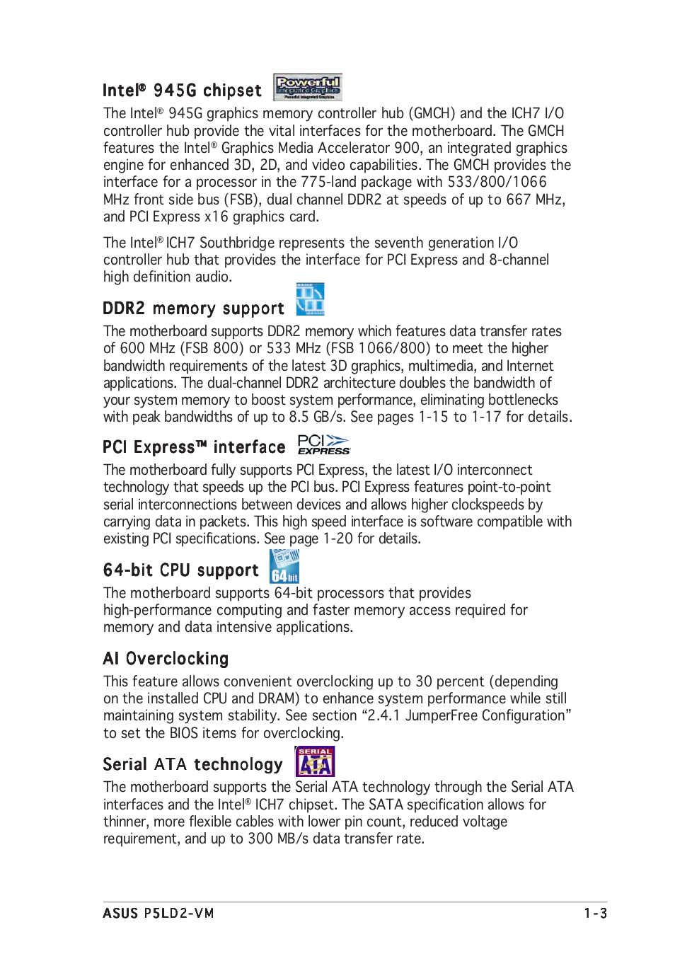 Asus P5LD2-VM User Manual | Page 15 / 94