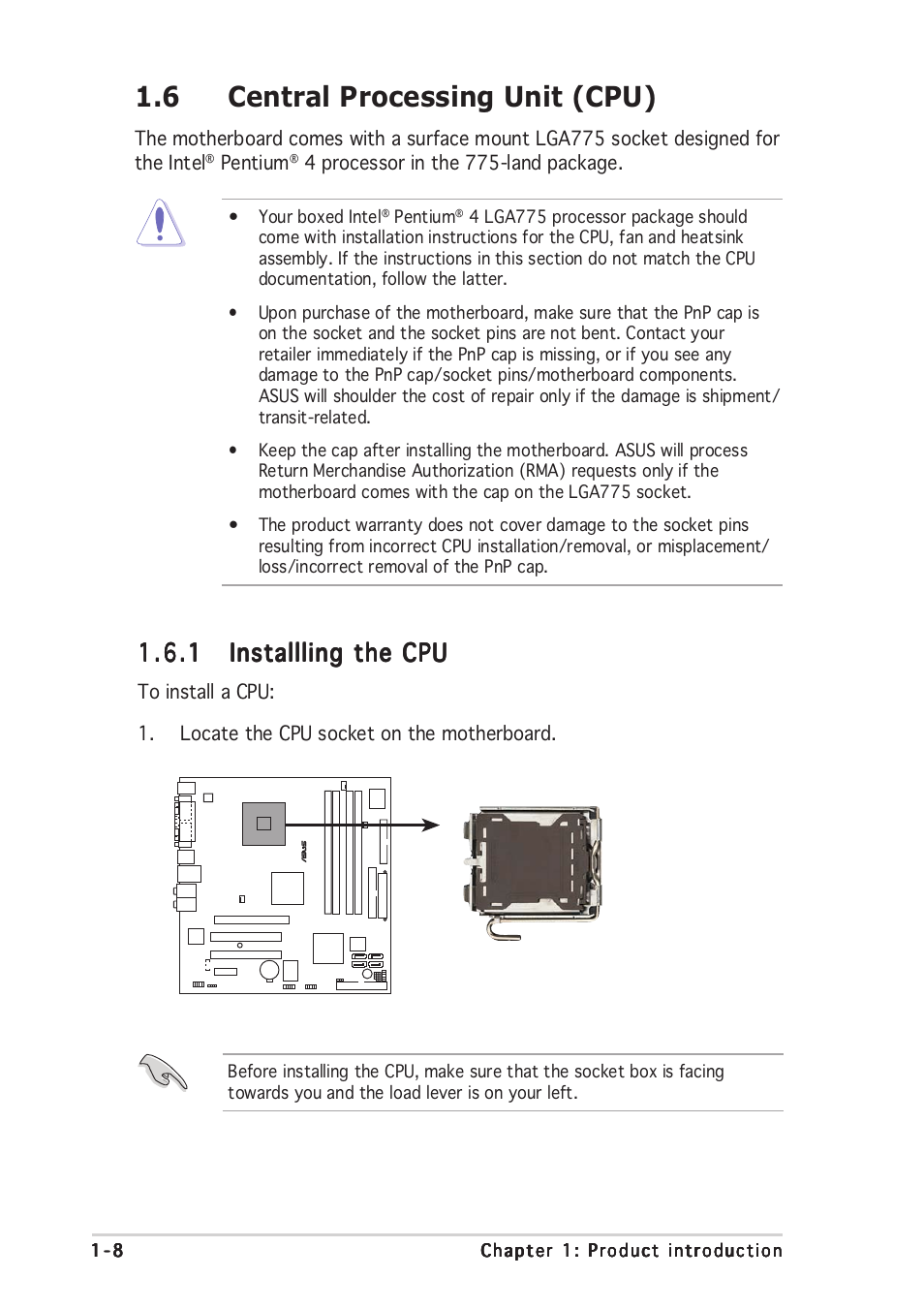 6 central processing unit (cpu) | Asus P5LD2-VM User Manual | Page 20 / 94