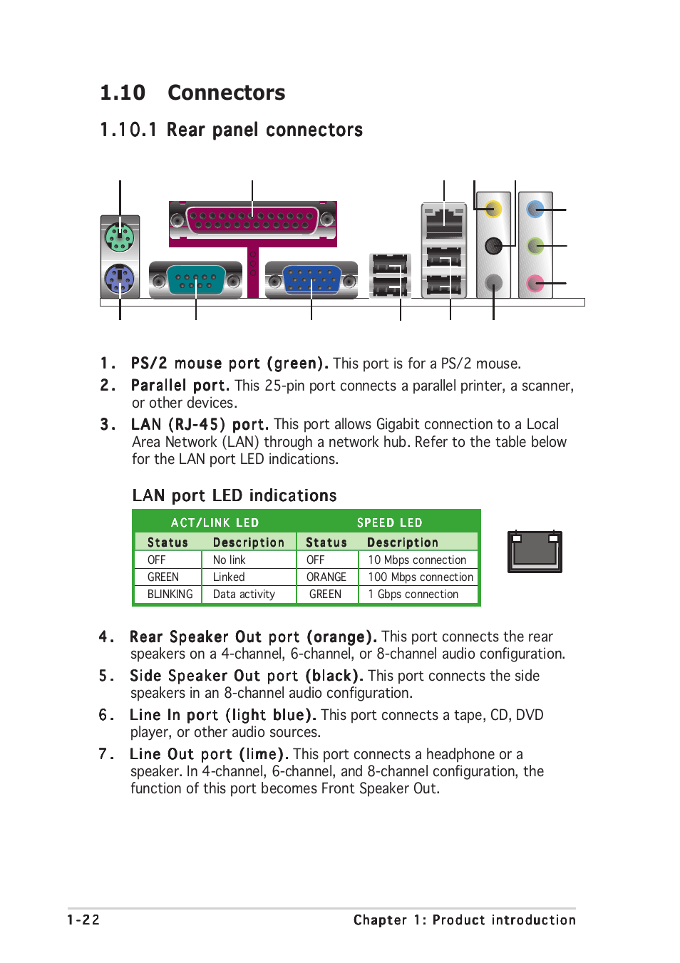 10 connectors | Asus P5LD2-VM User Manual | Page 34 / 94