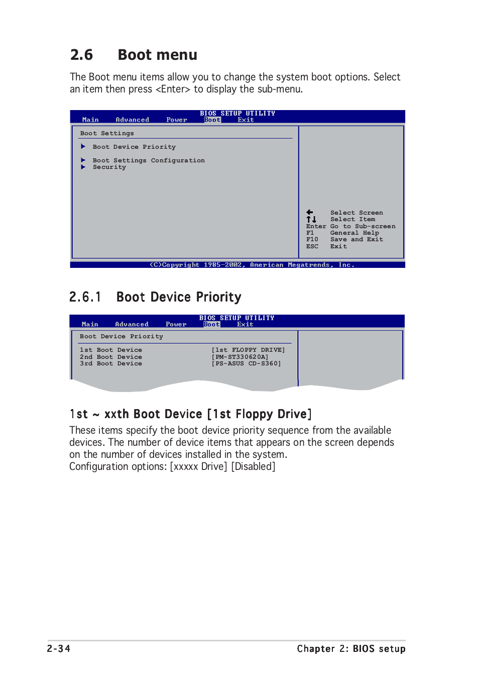 6 boot menu | Asus P5LD2-VM User Manual | Page 78 / 94