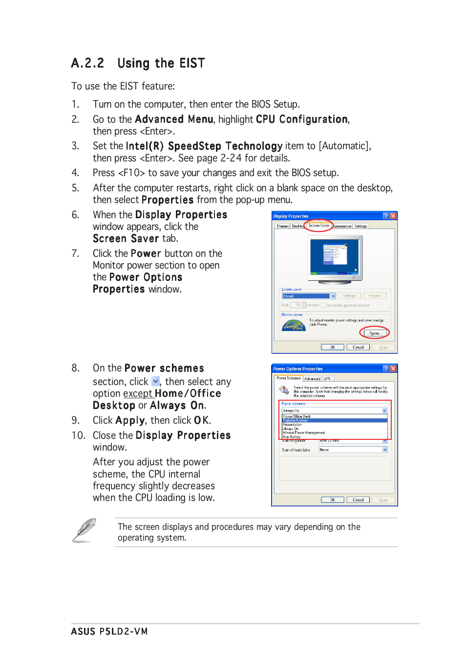 A.2.2 | Asus P5LD2-VM User Manual | Page 93 / 94