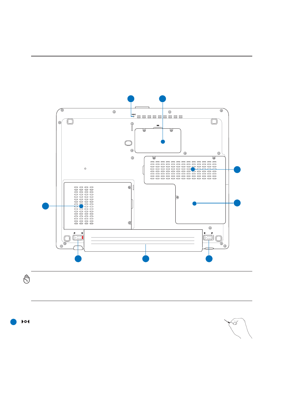 Bottom side | Asus M9V User Manual | Page 14 / 72