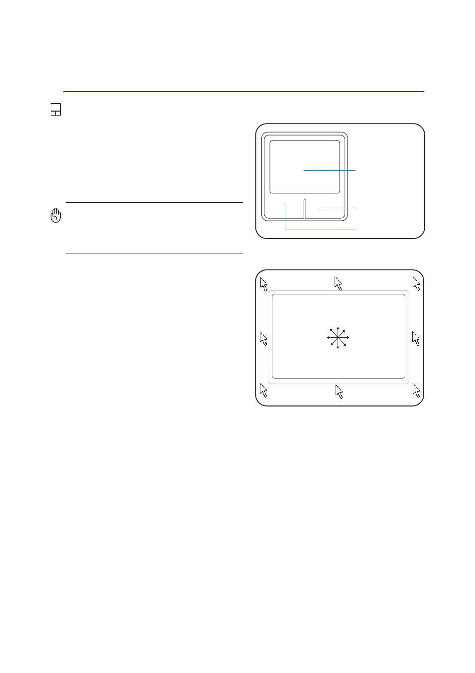 Pointing device, Using the touchpad | Asus M9V User Manual | Page 37 / 72