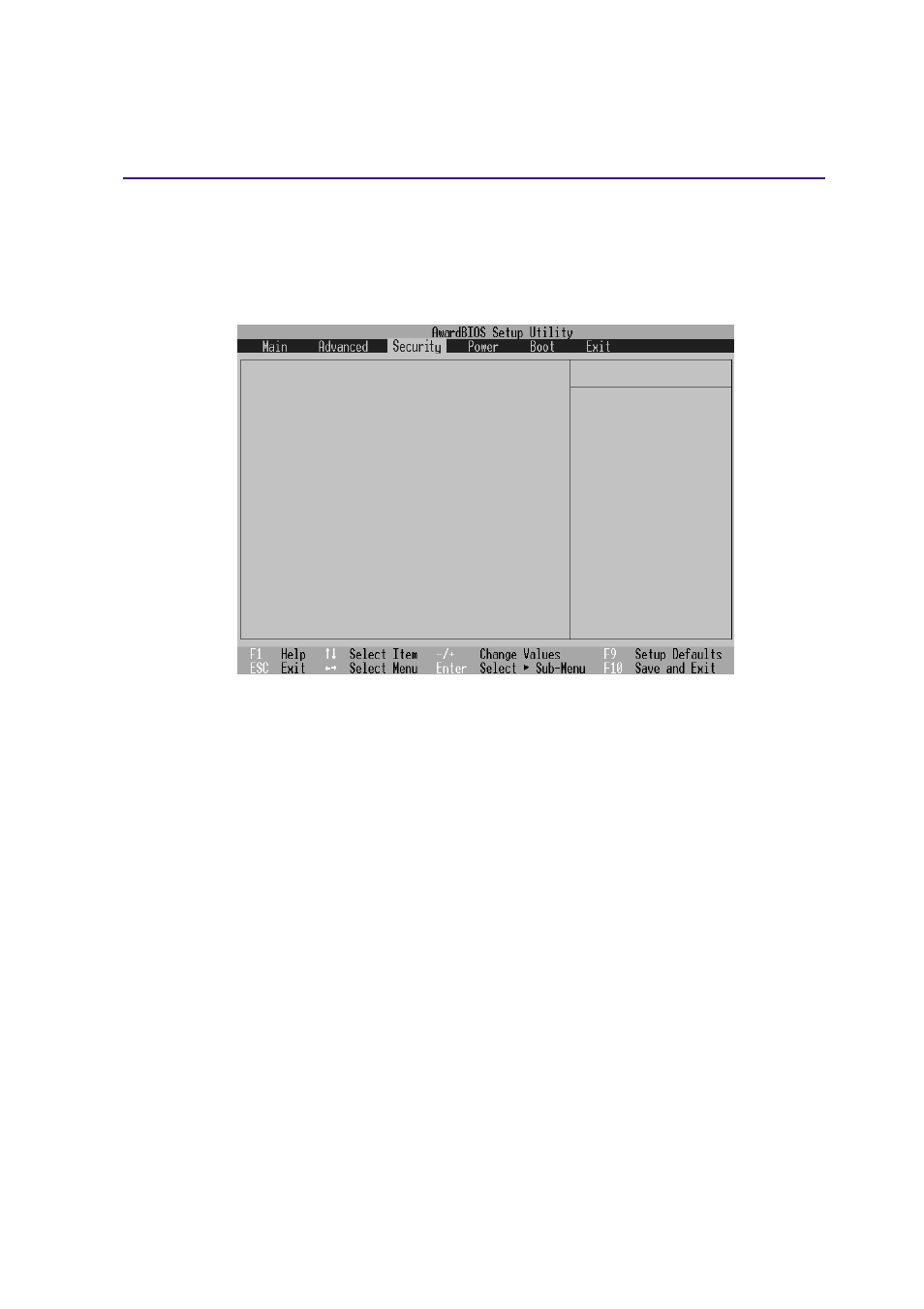 Security menu, 71 configuring the bios | Asus M2A User Manual | Page 71 / 88