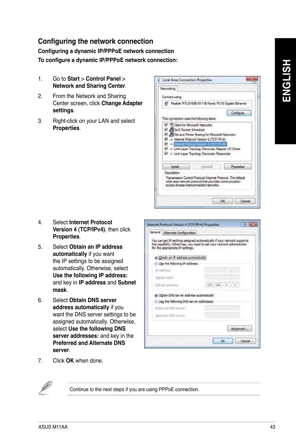 En g lis h en g li sh | Asus M11AA User Manual | Page 43 / 68