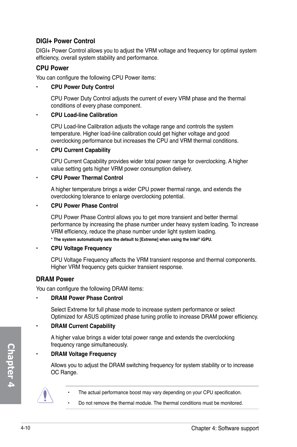 Chapter 4 | Asus MAXIMUS VI GENE User Manual | Page 158 / 196