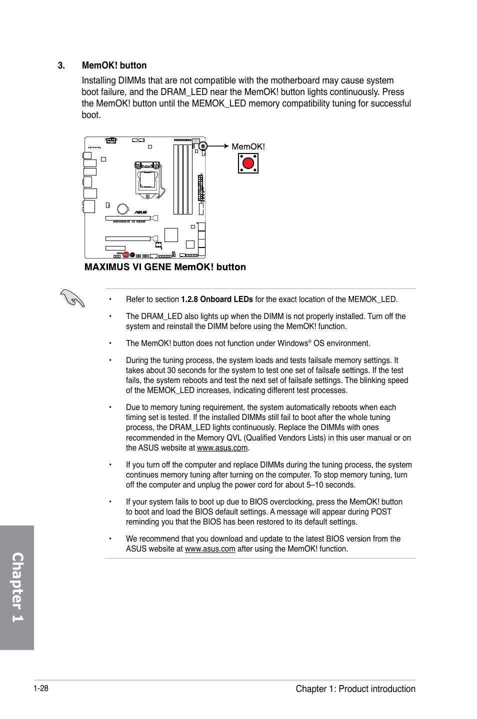 Chapter 1 | Asus MAXIMUS VI GENE User Manual | Page 42 / 196