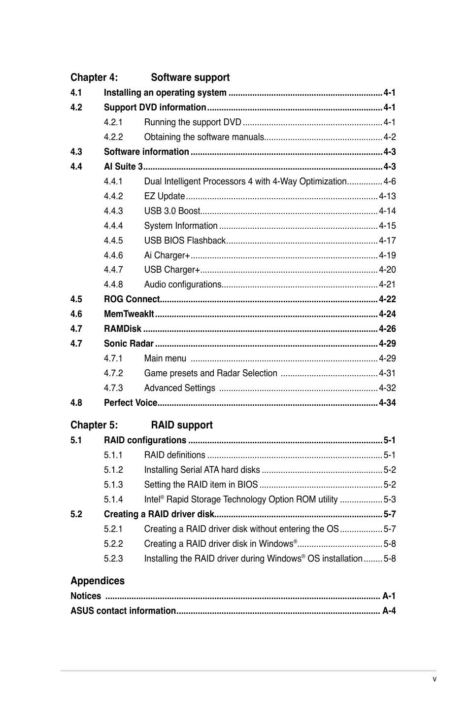 Asus MAXIMUS VI GENE User Manual | Page 5 / 196