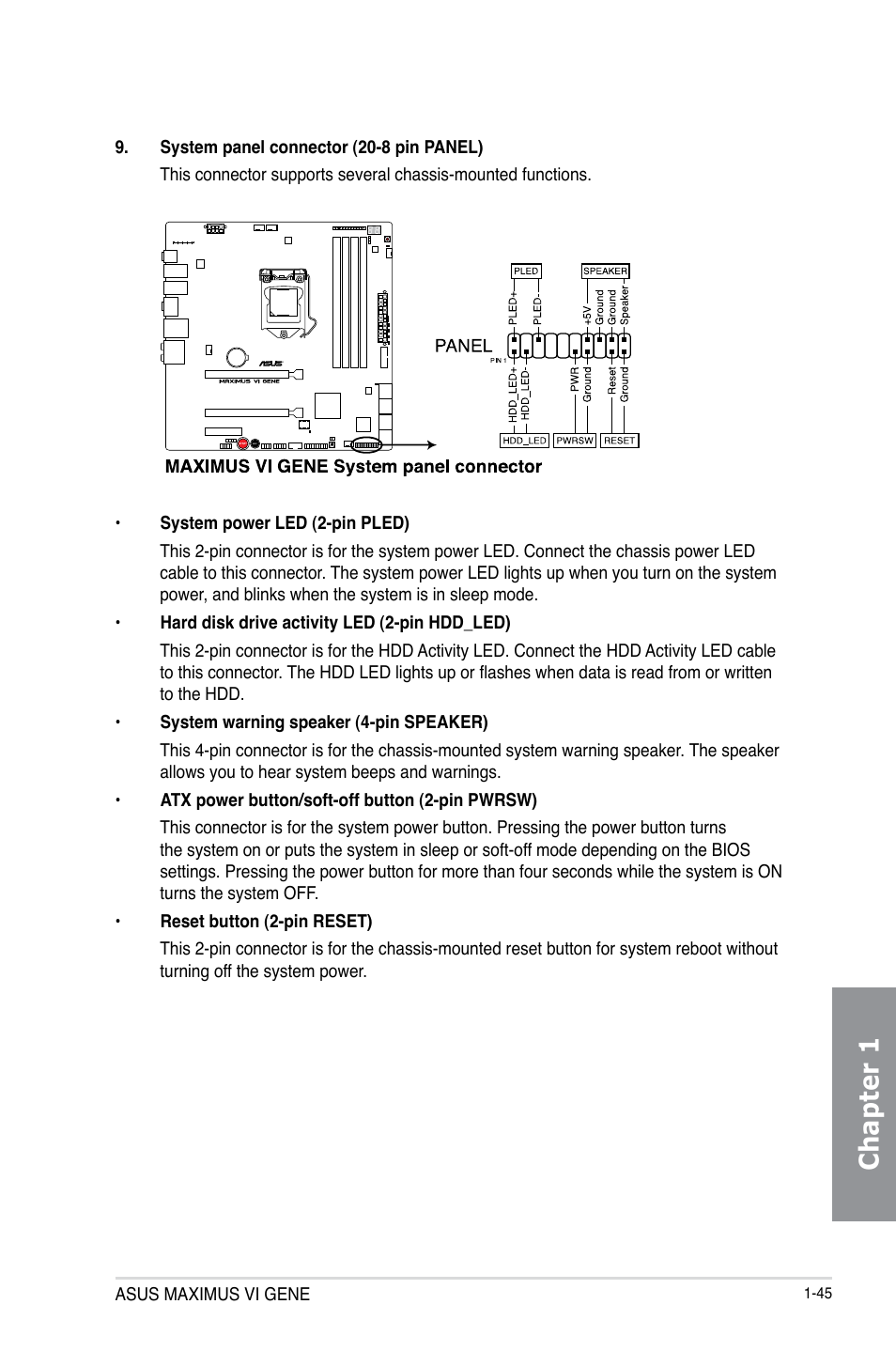 Chapter 1 | Asus MAXIMUS VI GENE User Manual | Page 59 / 196