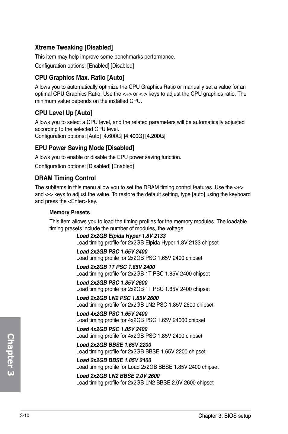 Chapter 3 | Asus MAXIMUS VI GENE User Manual | Page 96 / 196