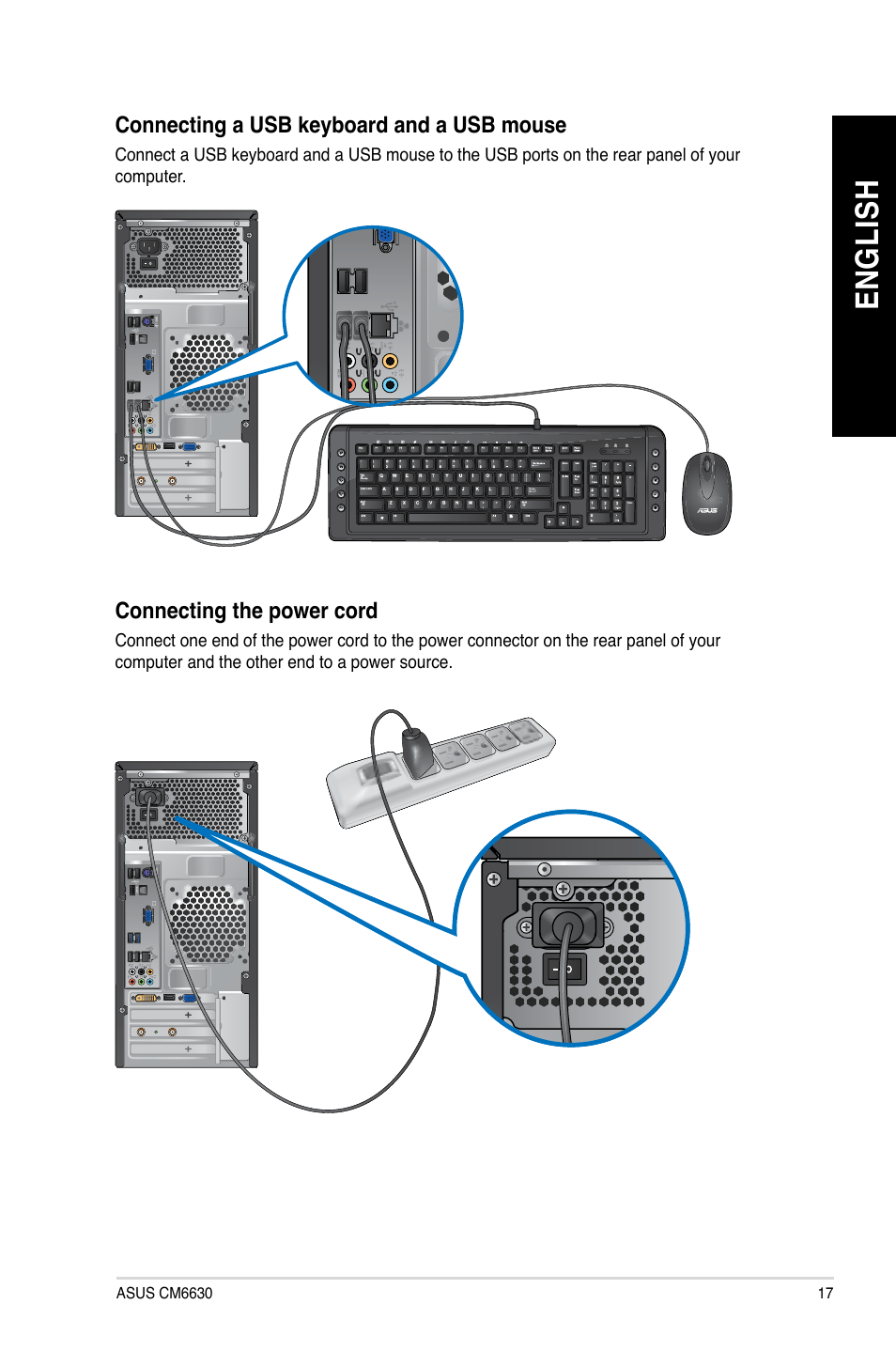 En gl is h en gl is h | Asus CM6630 User Manual | Page 17 / 68