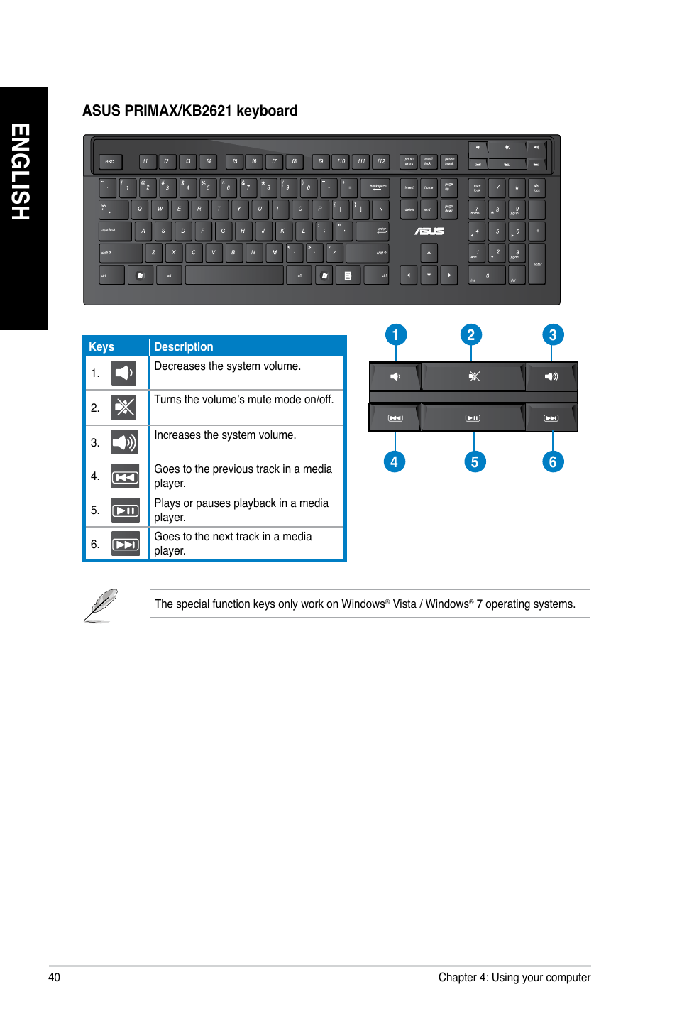 En gl is h en gl is h en gl is h en gl is h | Asus CM6630 User Manual | Page 40 / 68