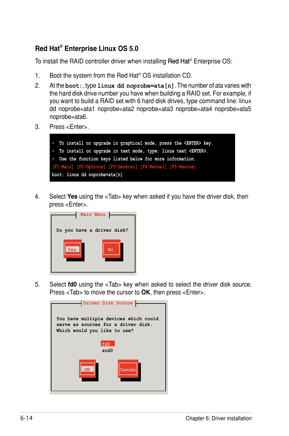 Red hat, Enterprise linux os 5.0 | Asus P7F-C/SAS User Manual | Page 164 / 180