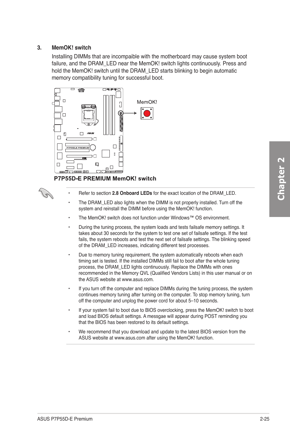 Chapter 2 | Asus P7P55D-E Premium User Manual | Page 45 / 134