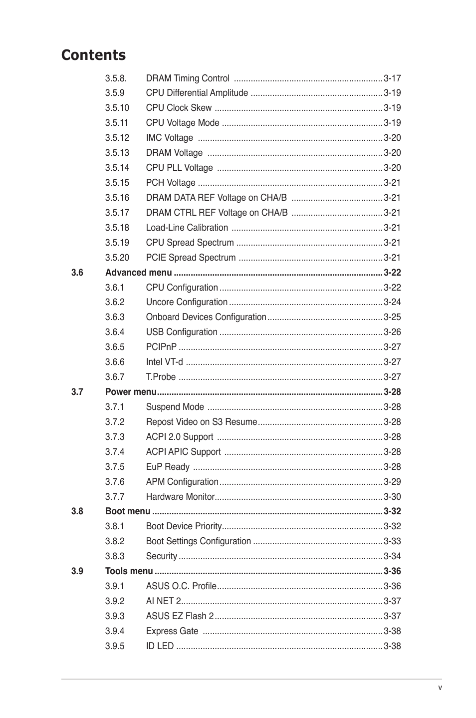 Asus P7P55D-E Premium User Manual | Page 5 / 134