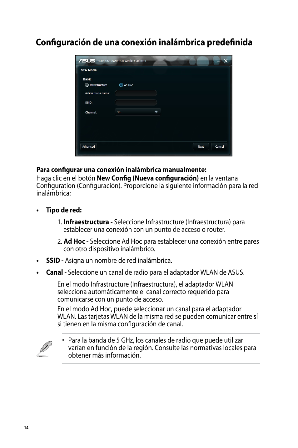 Asus USB-AC50 User Manual | Page 14 / 36