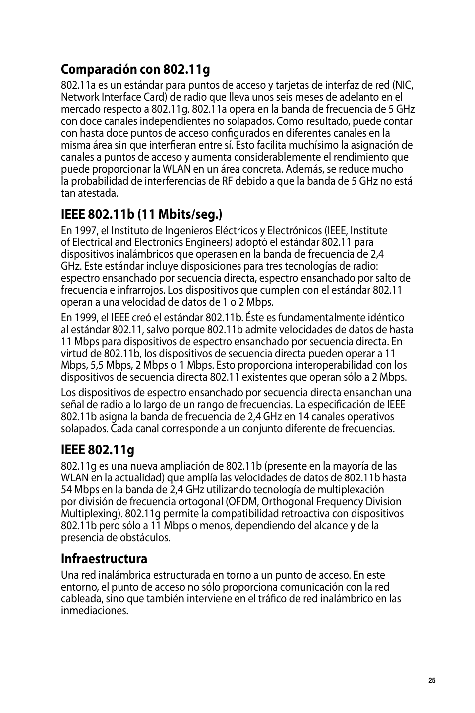 Infraestructura | Asus USB-AC50 User Manual | Page 25 / 36