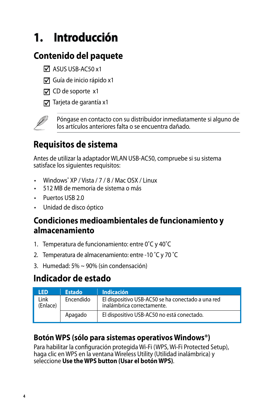 Asus USB-AC50 User Manual | Page 4 / 36