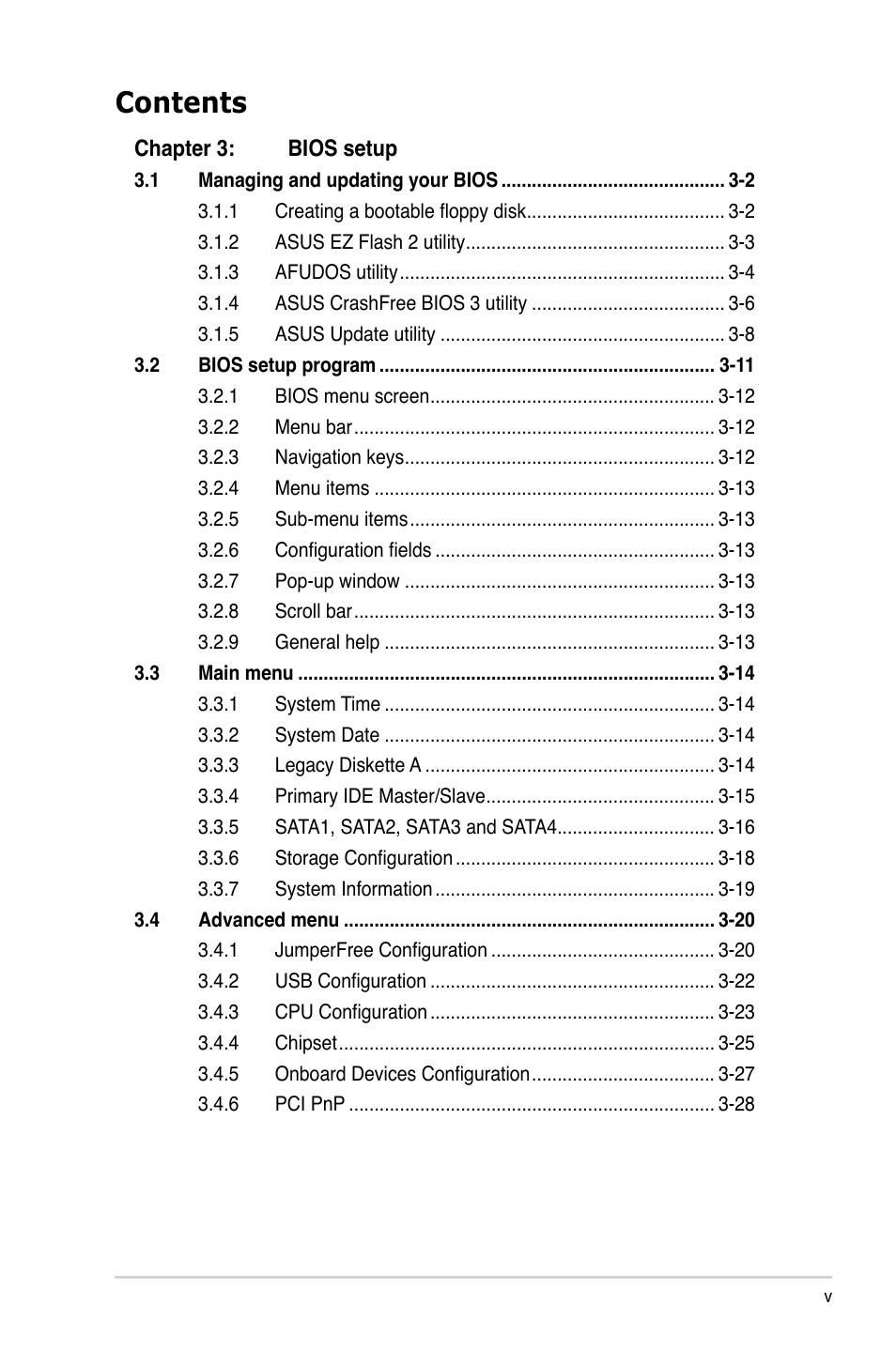 Asus BP5220 User Manual | Page 5 / 74