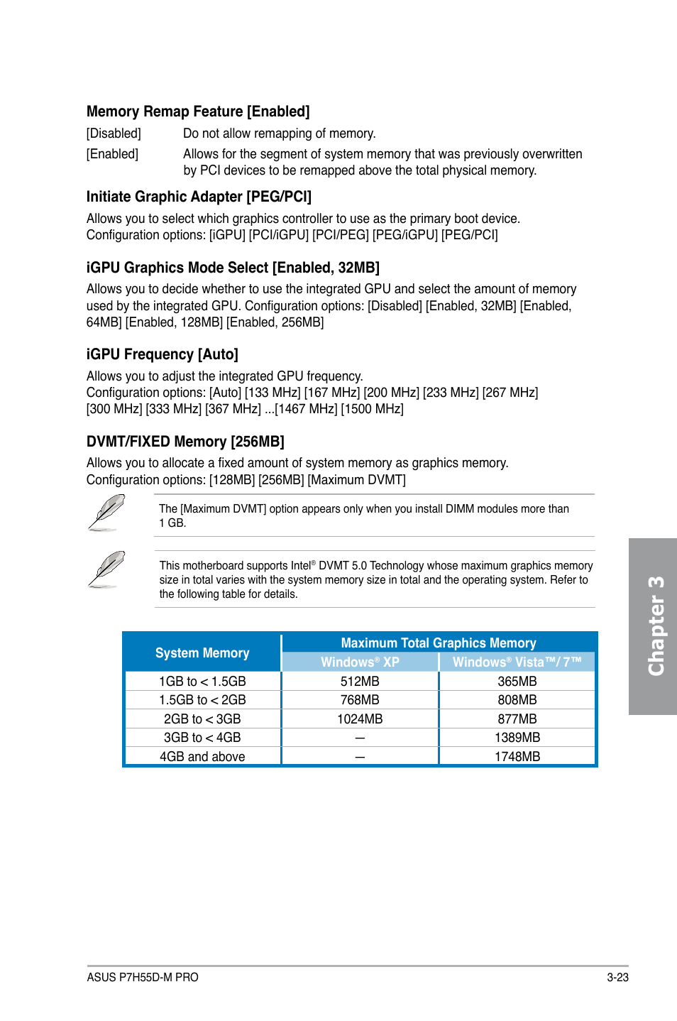 Chapter 3 | Asus P7H55D-M PRO User Manual | Page 77 / 104