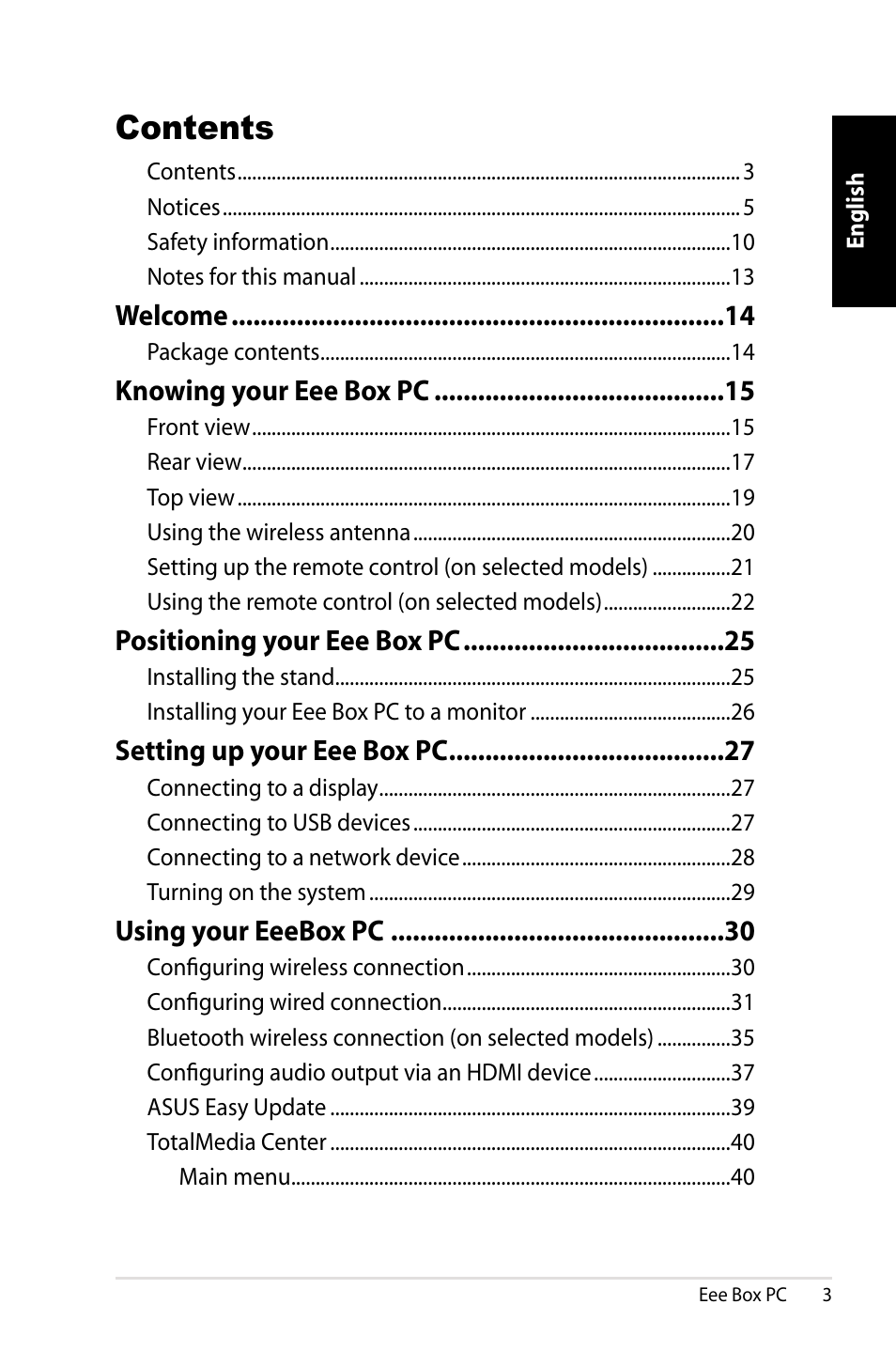 Asus EB1012 User Manual | Page 5 / 130
