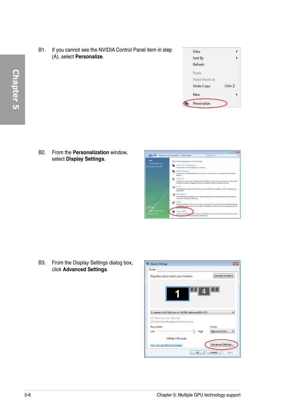 Chapter 5 | Asus P6X58-E PRO User Manual | Page 128 / 130