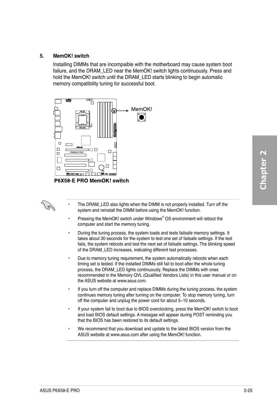 Chapter 2 | Asus P6X58-E PRO User Manual | Page 45 / 130