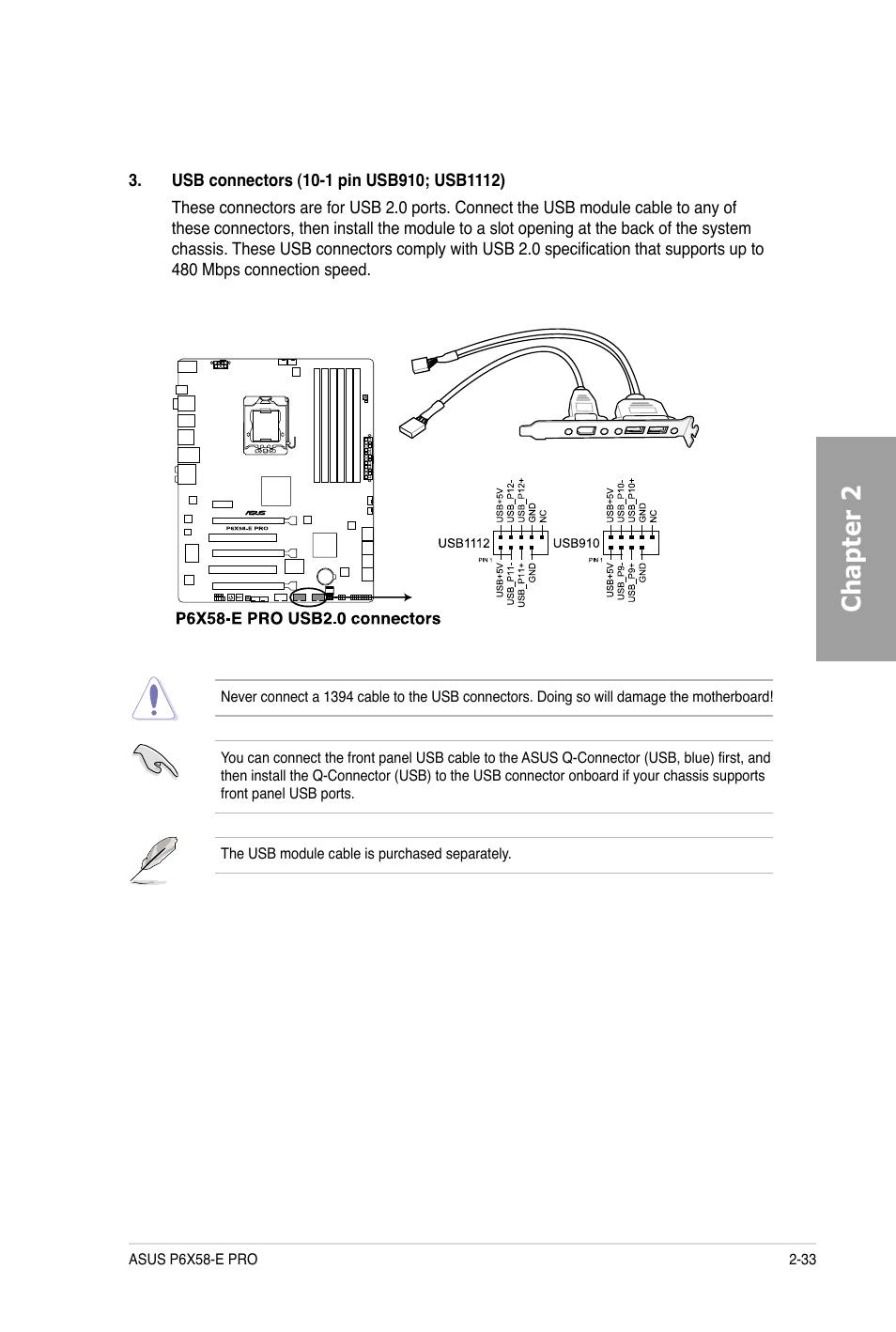 Chapter 2 | Asus P6X58-E PRO User Manual | Page 53 / 130